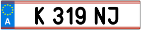Trailer License Plate